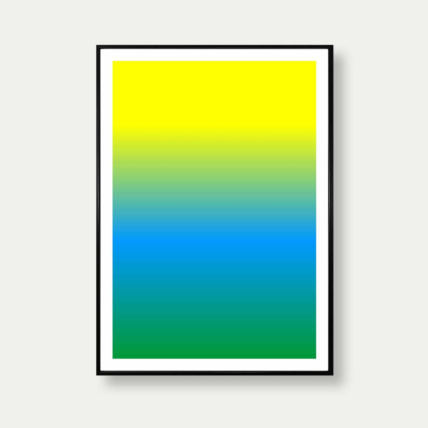 Brazil Gradient Colours Art Print