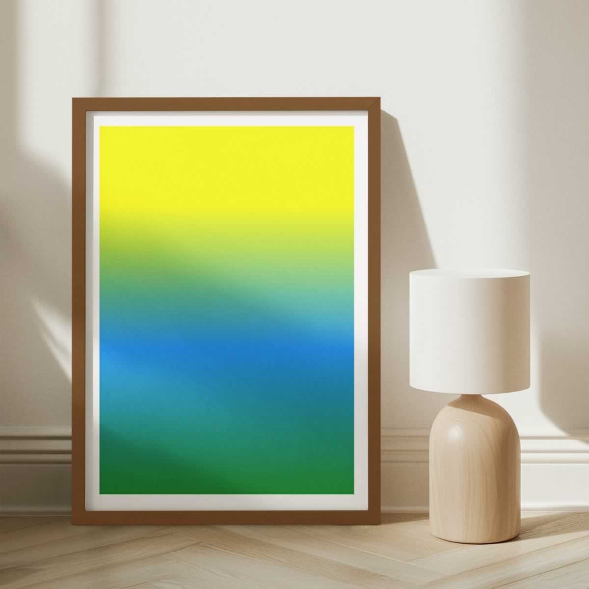 Brazil Gradient Colours Poster