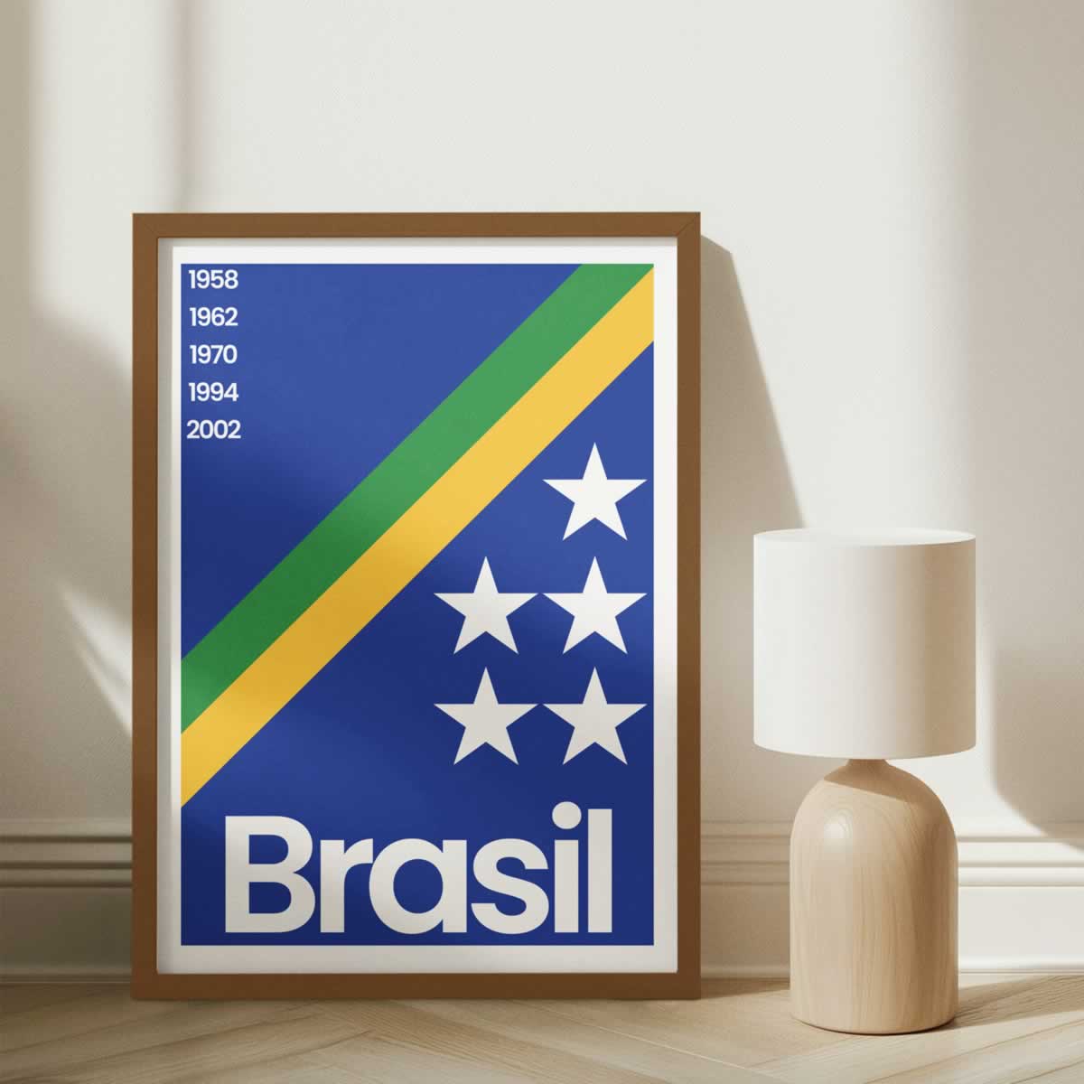 Brazil Football Poster Art For Room