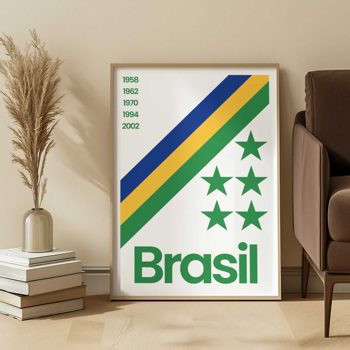 Brazil Football Poster