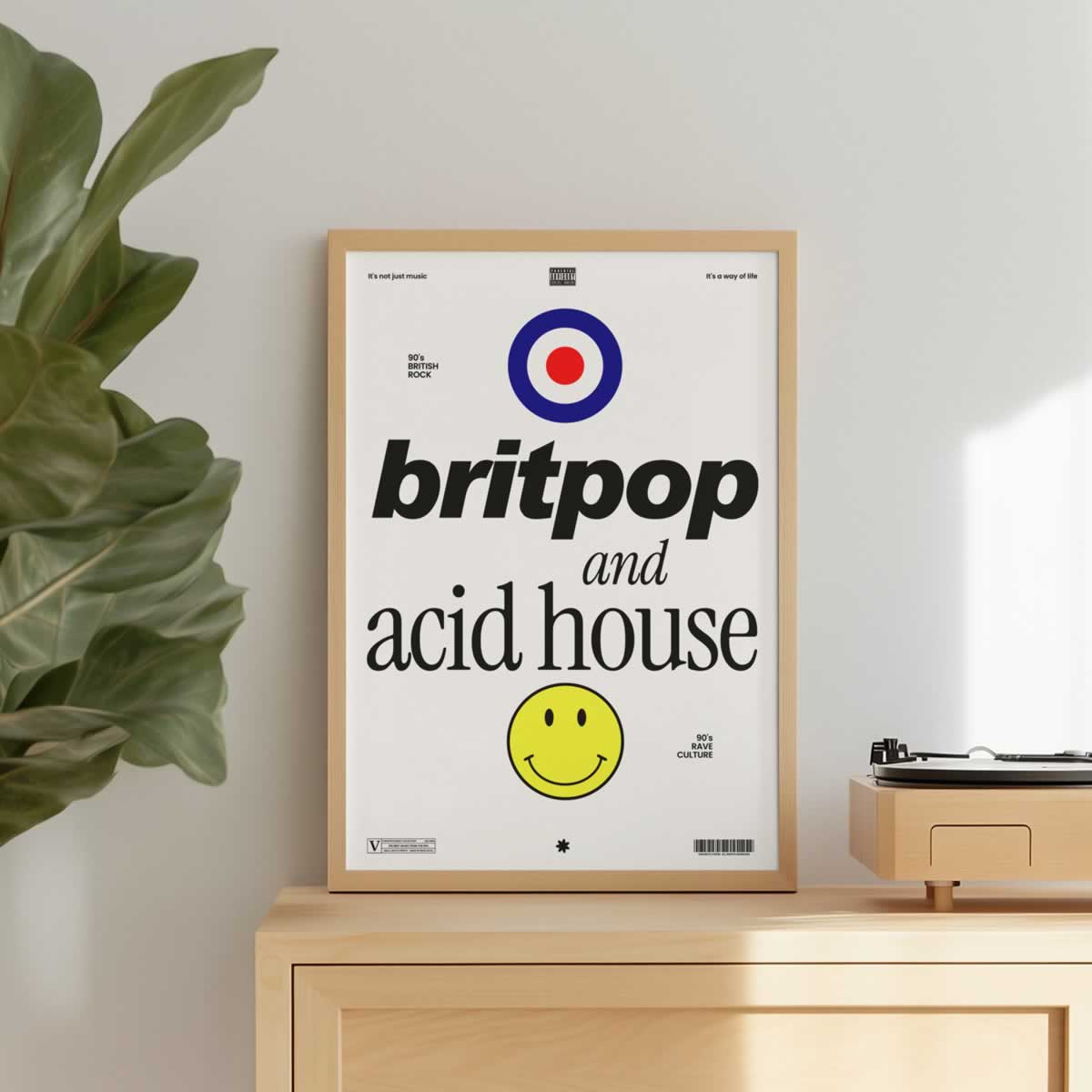 Britpop And Acid House Music Wall Art