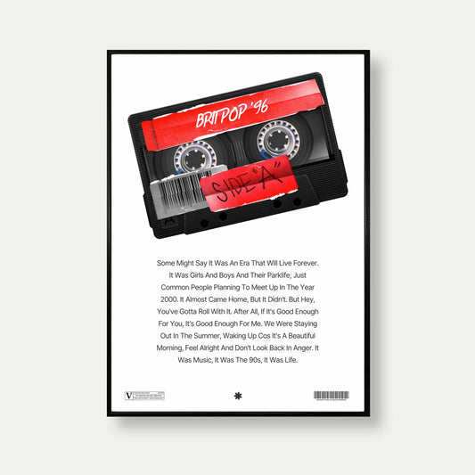 Britpop Music Story Art Print