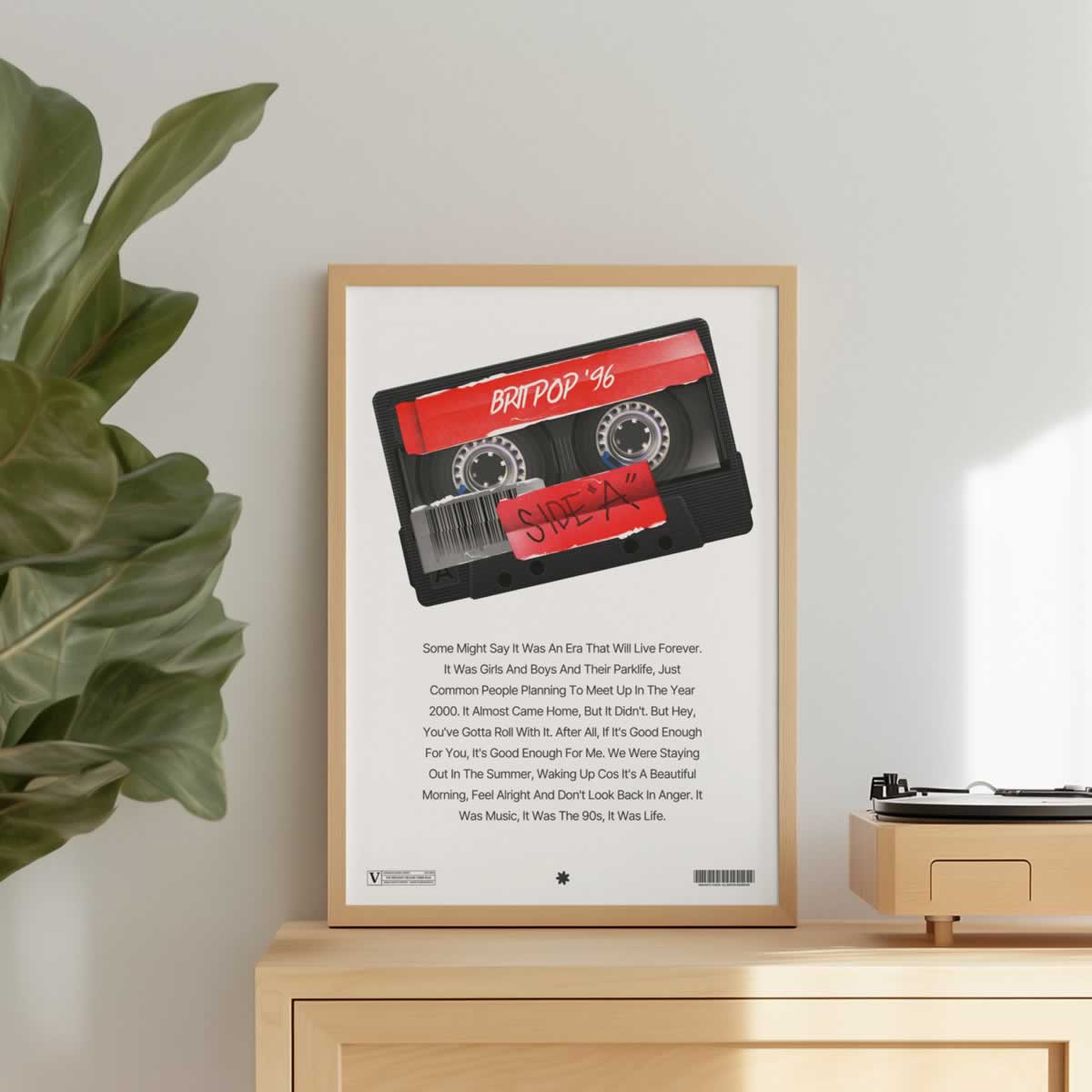 Britpop Music Story Wall Print