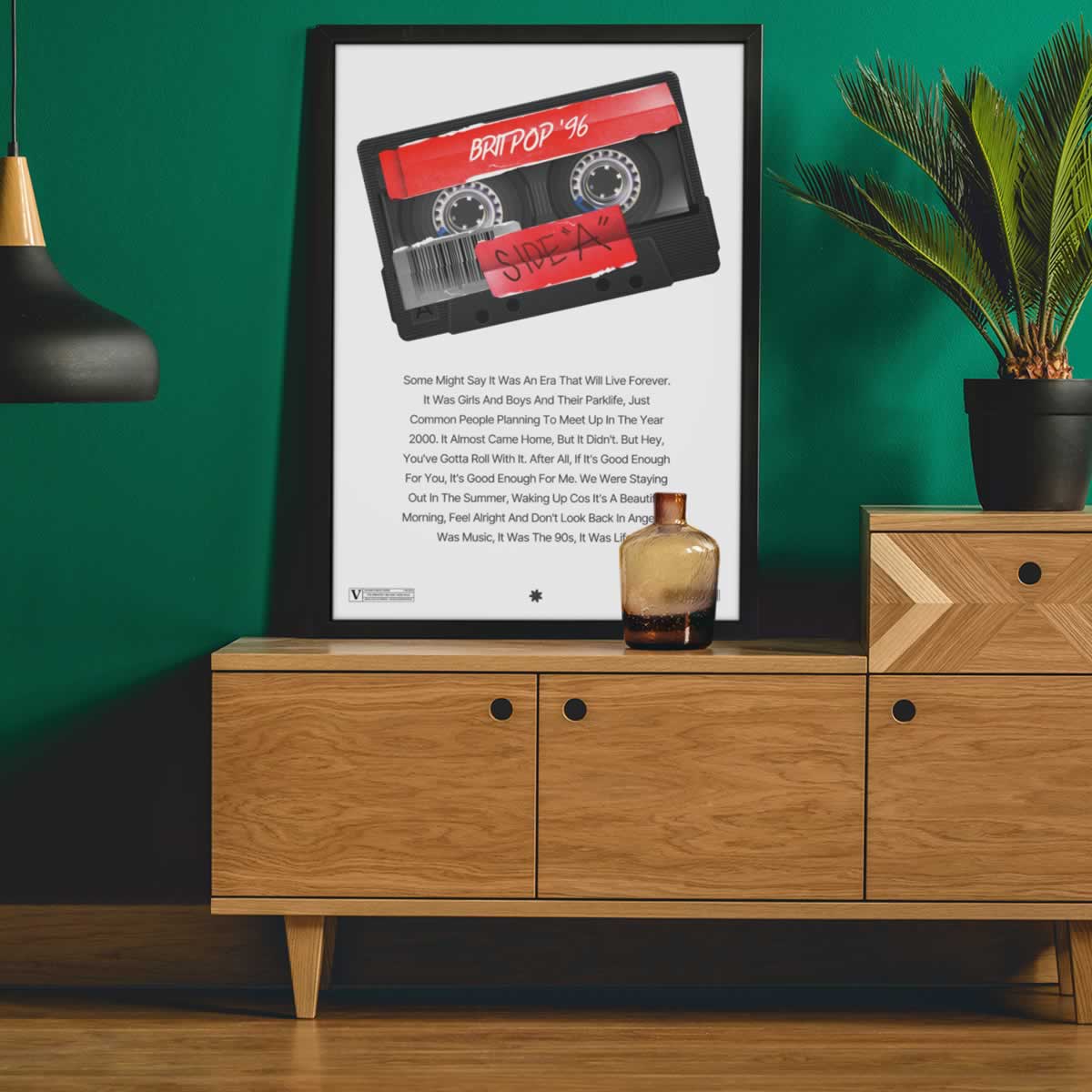 Britpop Music Story Art Print For The Hallway