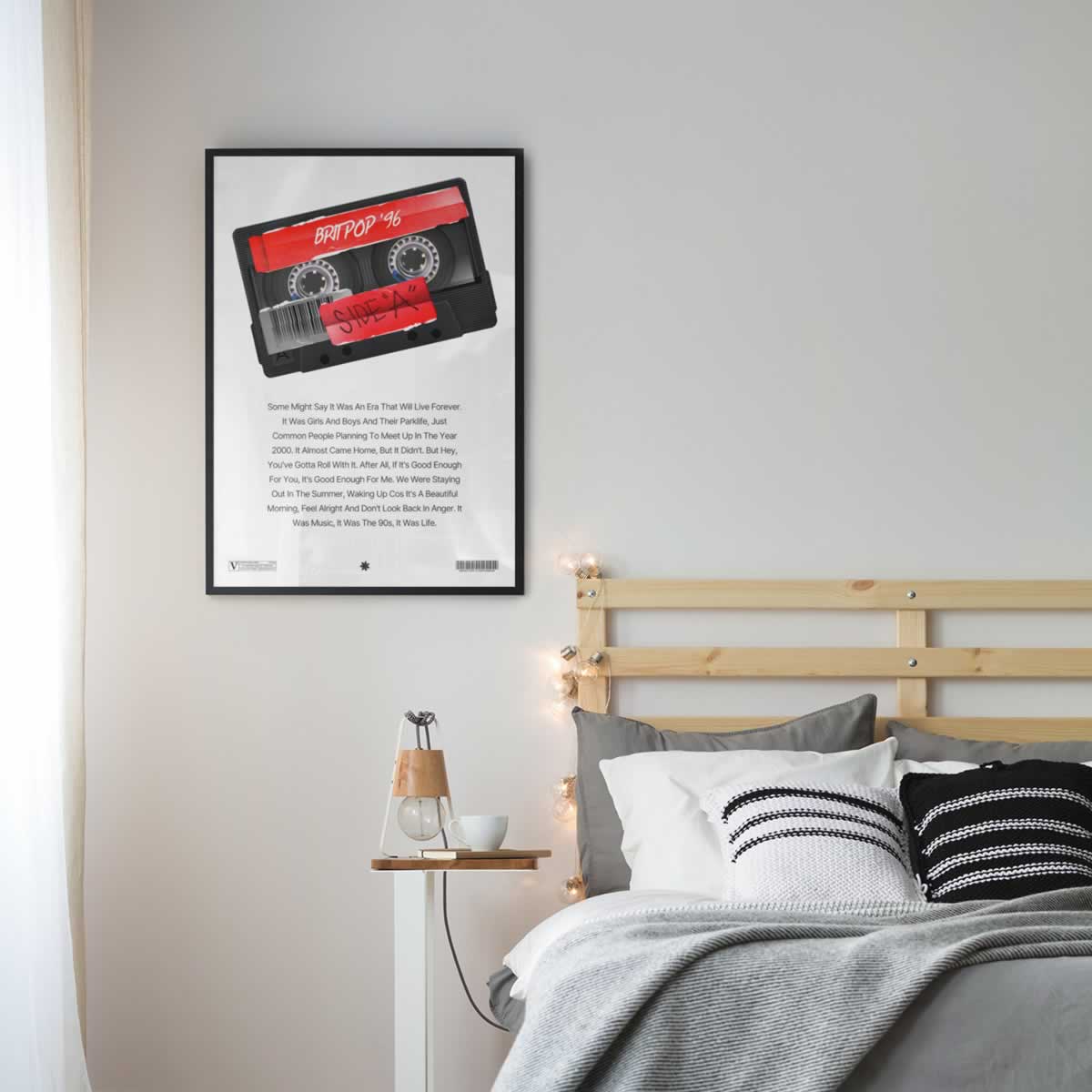 Britpop Music Story Art Print In The Bedroom