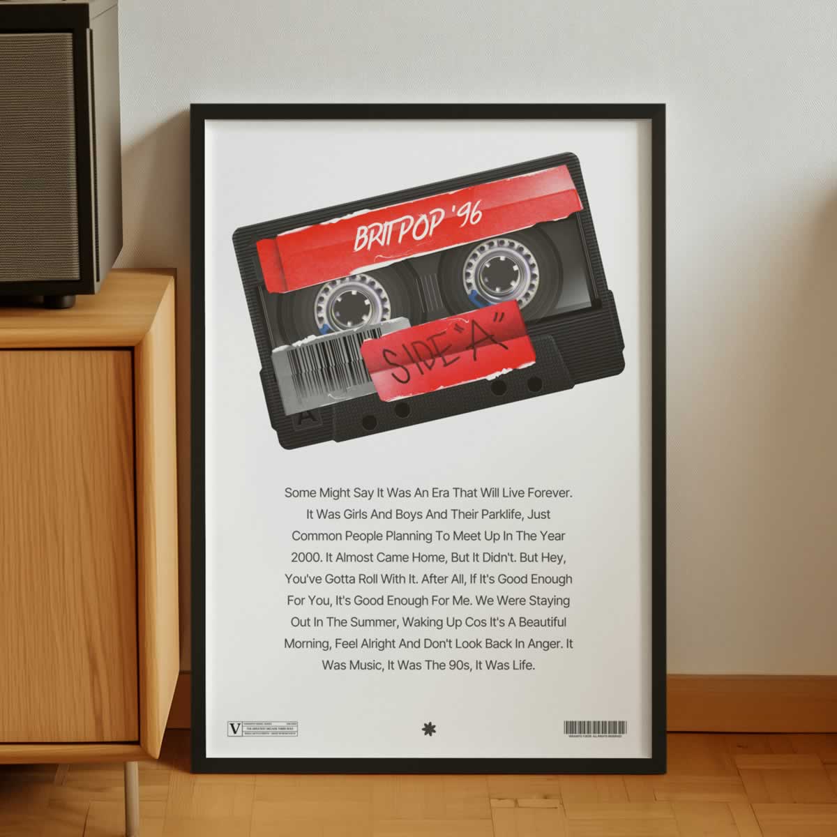 Britpop Music Story Cool Artwork Print