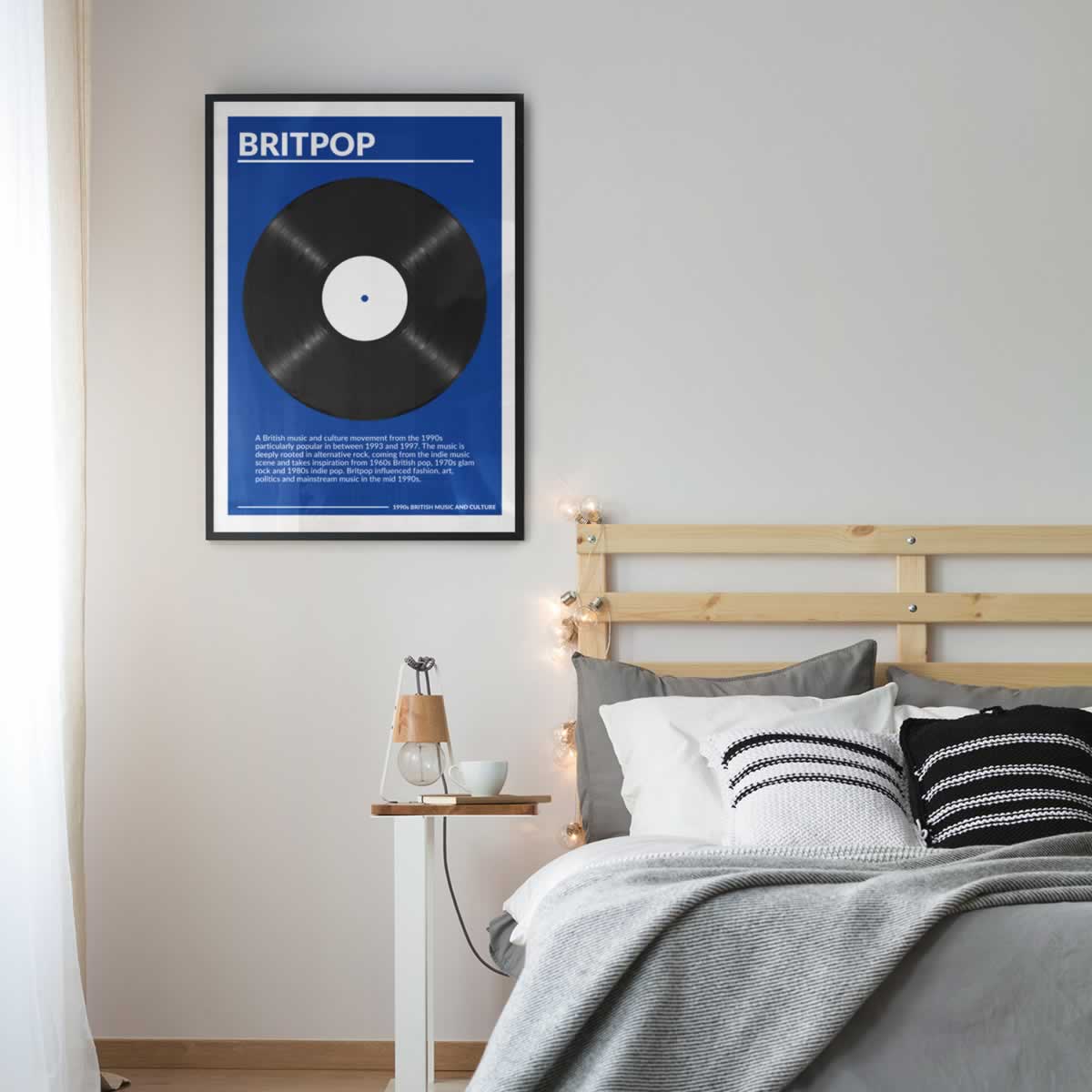 Britpop Bedroom Poster Print