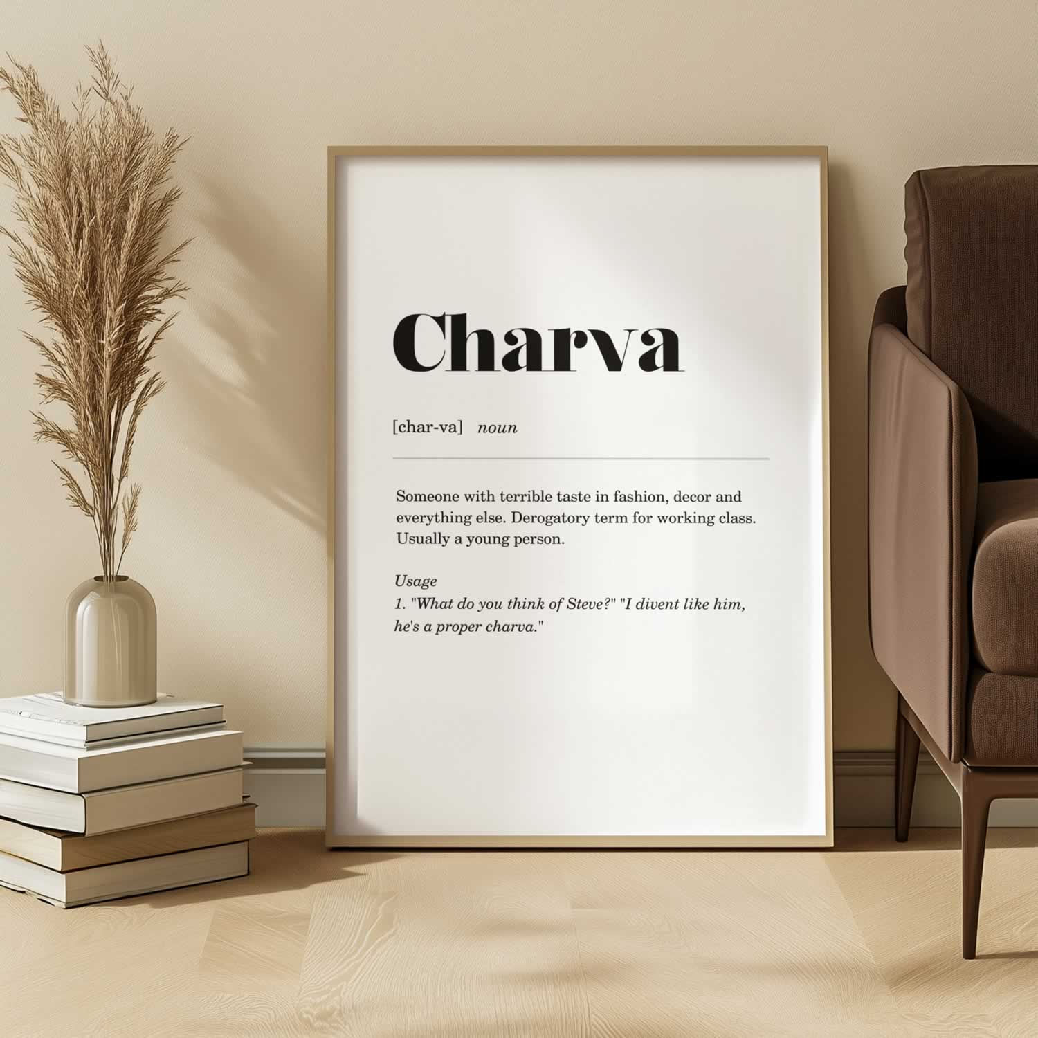 Charva Geordie Quote Print