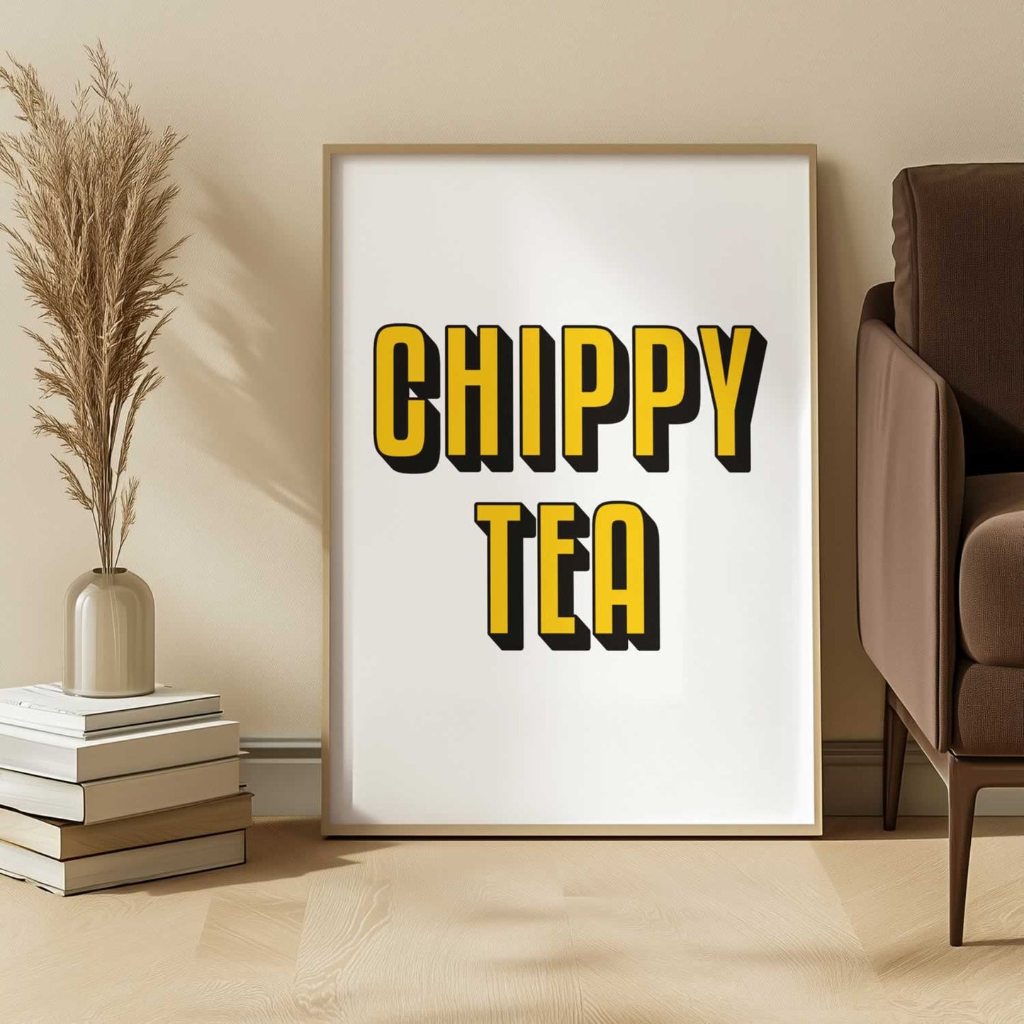 Chippy Tea Artwork for the kitchen wall