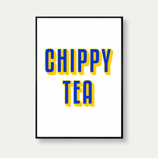 Chippy Tea Print In Blue