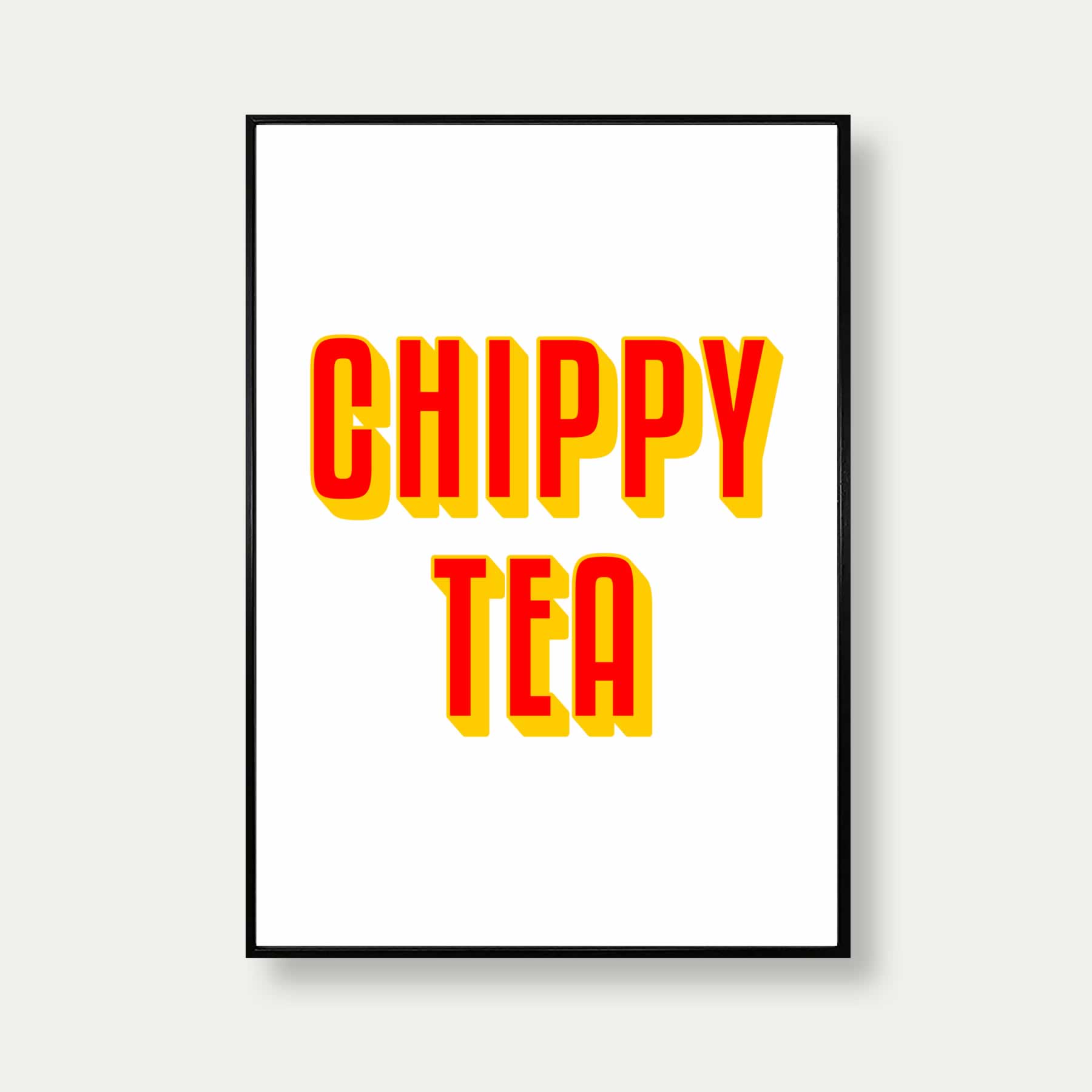 Chippy Tea Print In Red