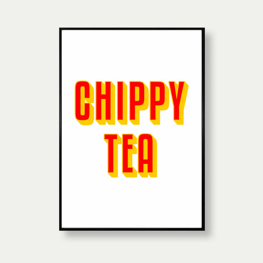 Chippy Tea Print In Red
