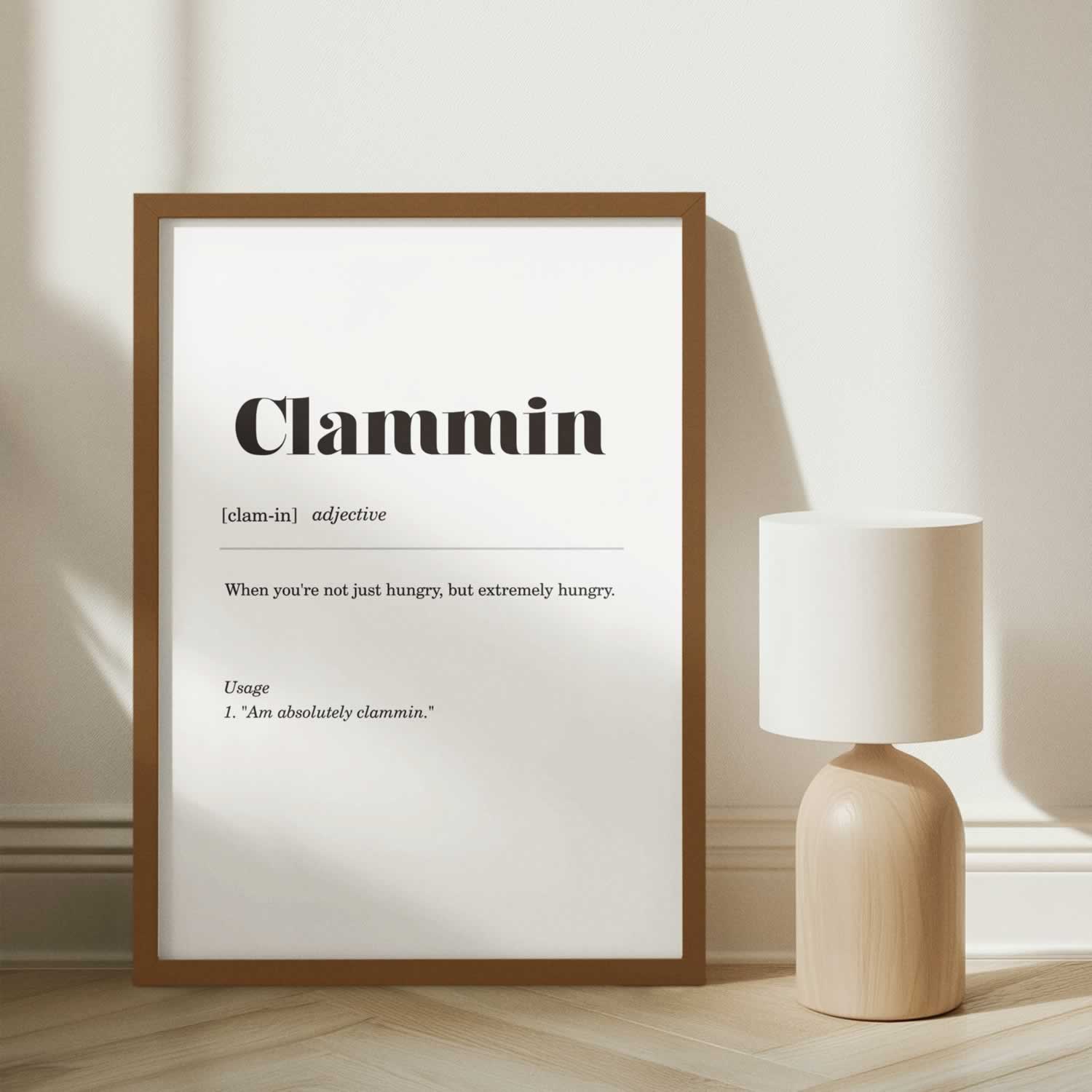 Clammin Geordie Definition Wall Art