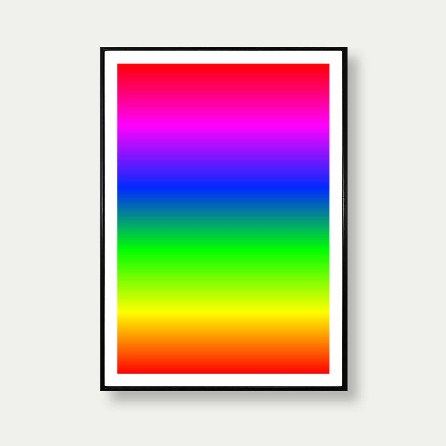 Spectrum Of Colours Gradient Art Print