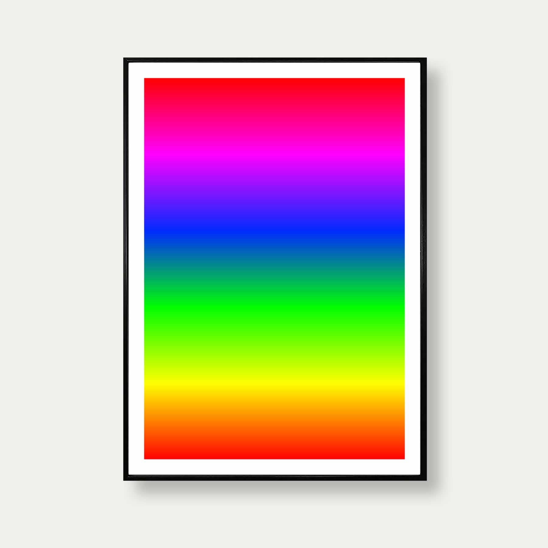 Spectrum Of Colours Gradient Art Print