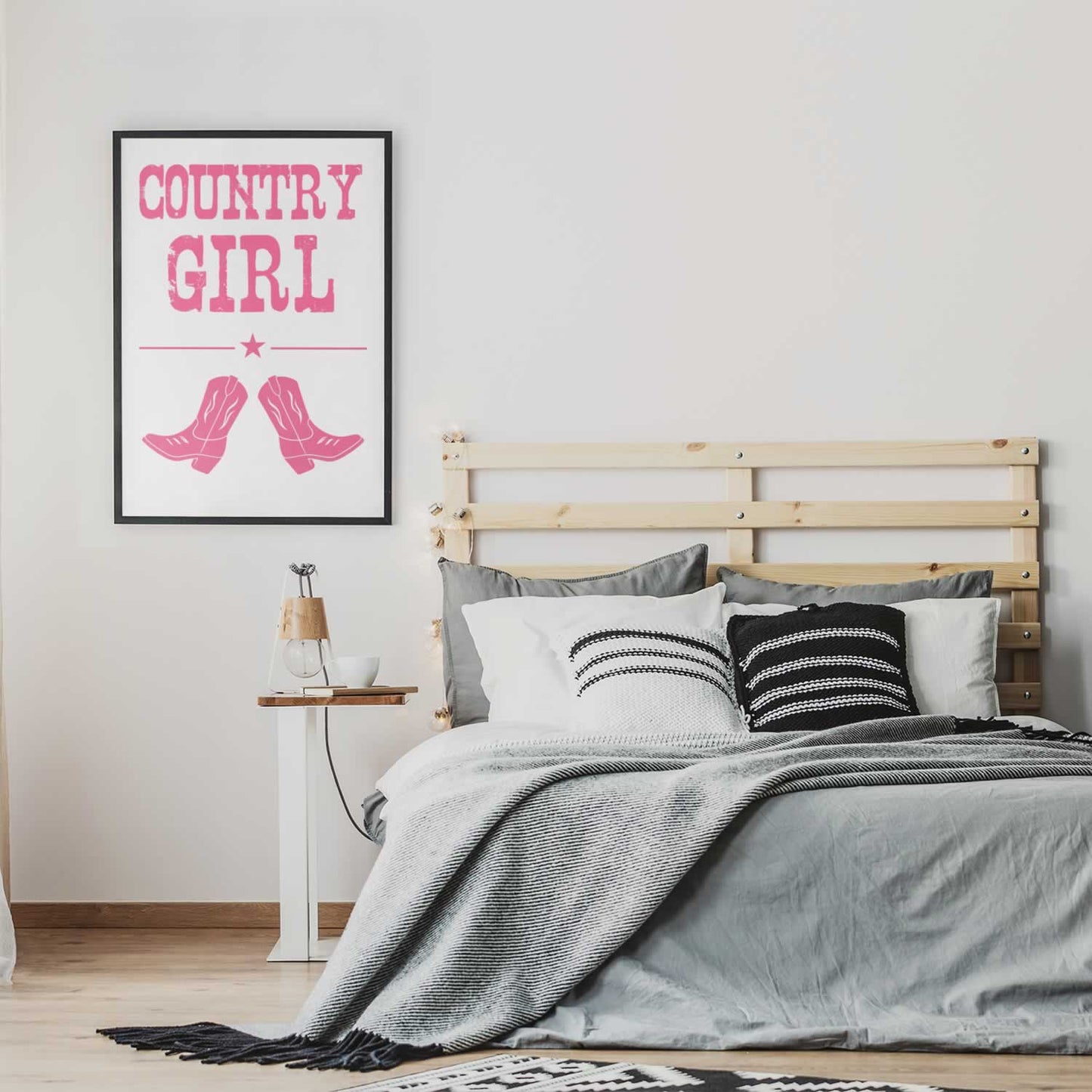 Country Girl Print For The Bedroom