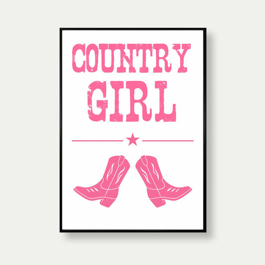 Country Girl Art Print