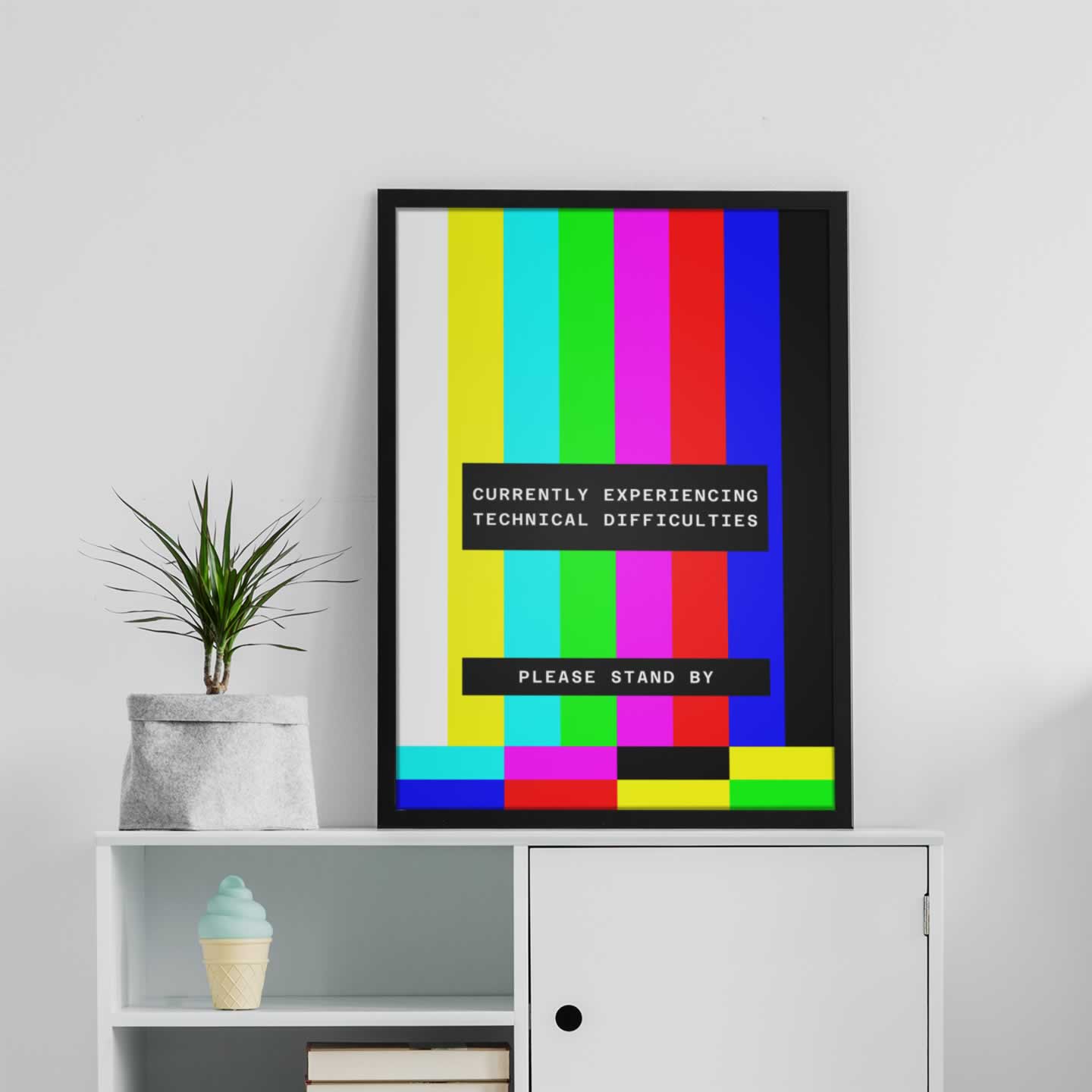 Currently Experiencing Technical Difficulties Pop Culture Print