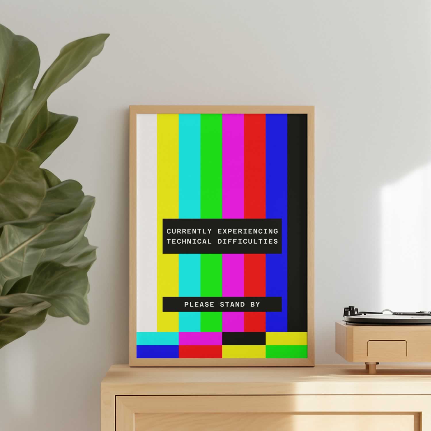 Currently Experiencing Technical Difficulties TV Print