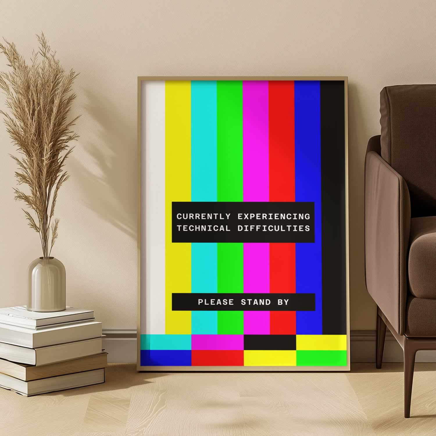 Currently Experiencing Technical Difficulties Poster Print