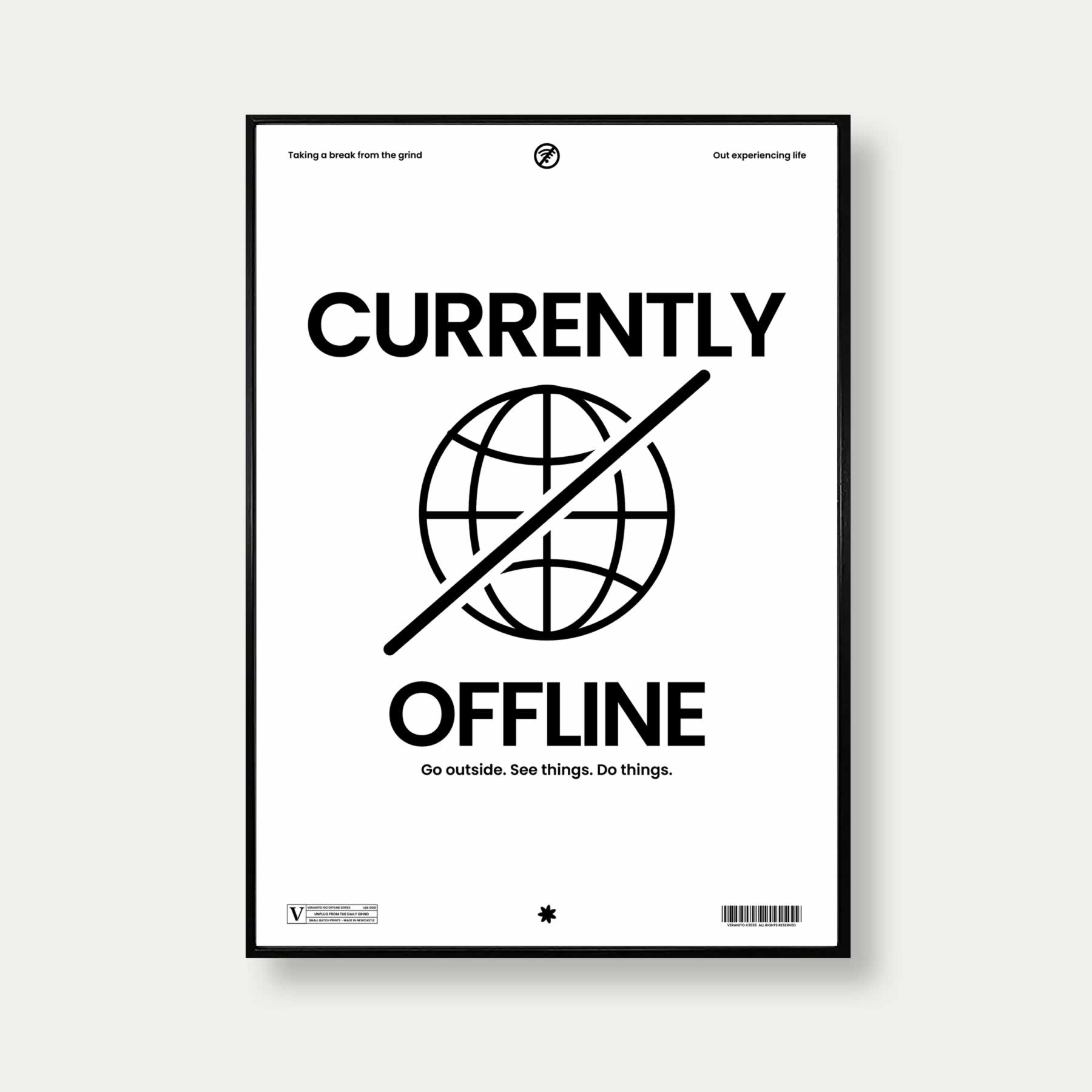 Currently Offline Typography Print From Veranito