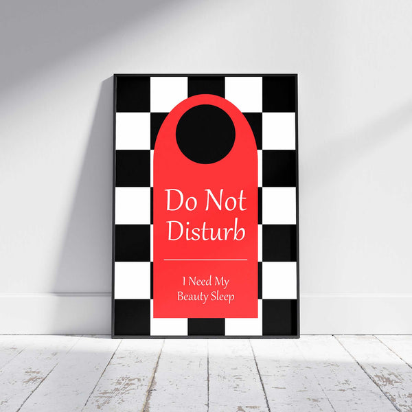 Do Not Disturb Sign Wall Art