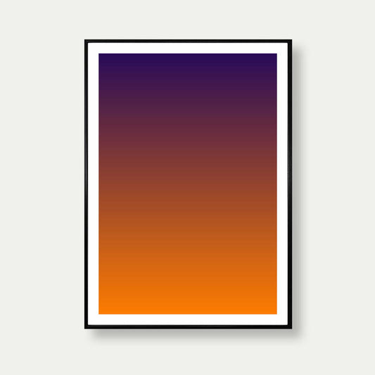 Dusk Gradient Colours Art Print