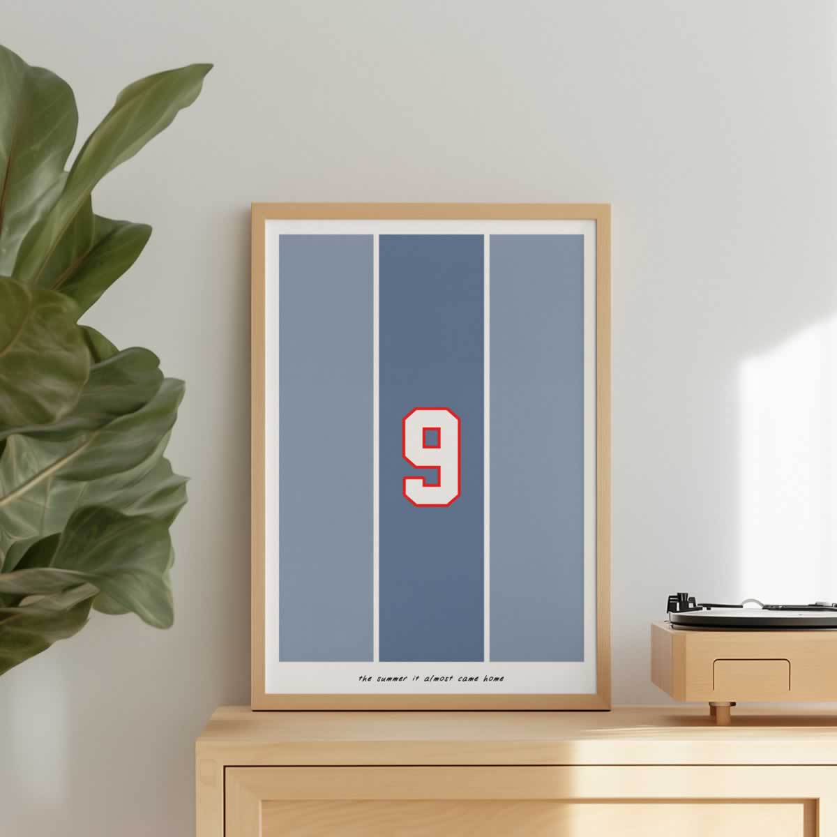 England 96 Football Poster