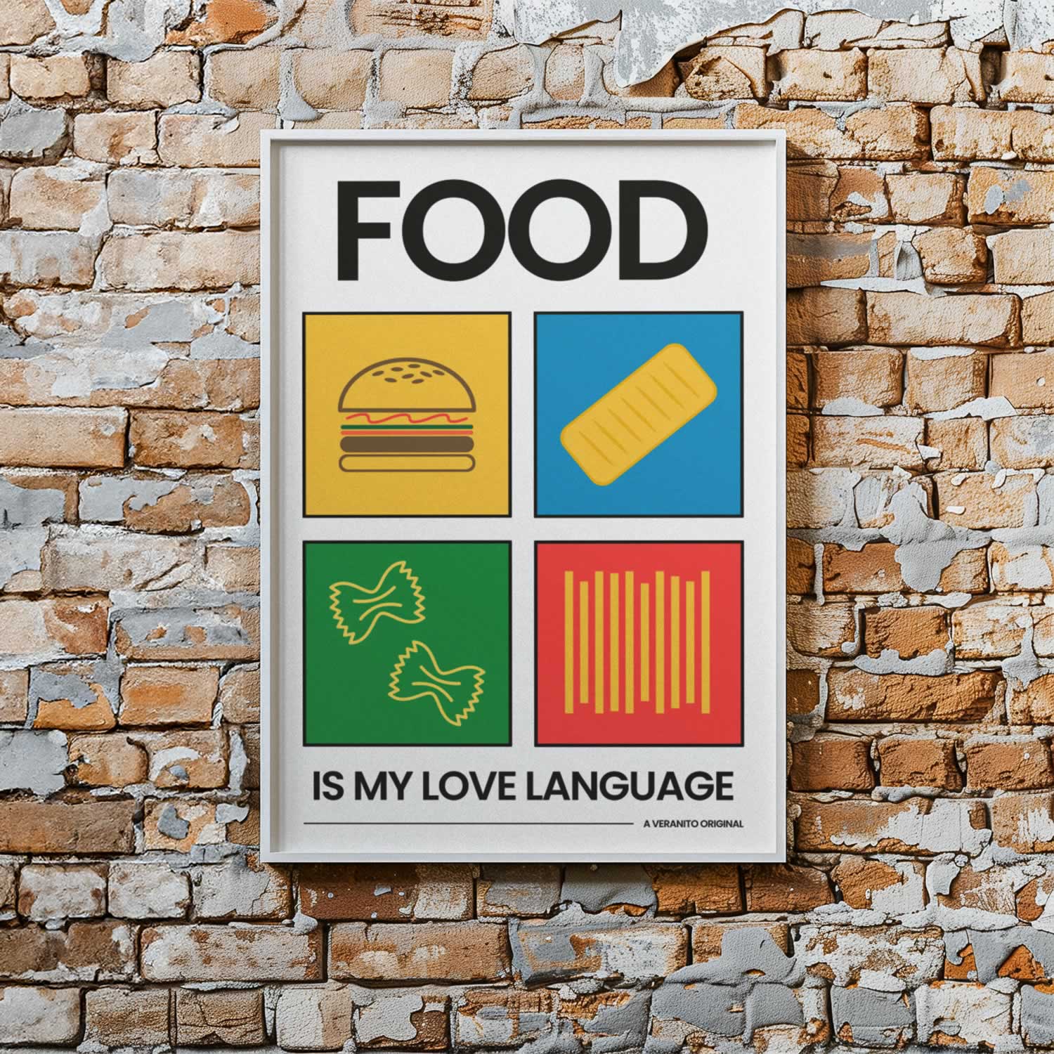 Food Is My Love Language Poster