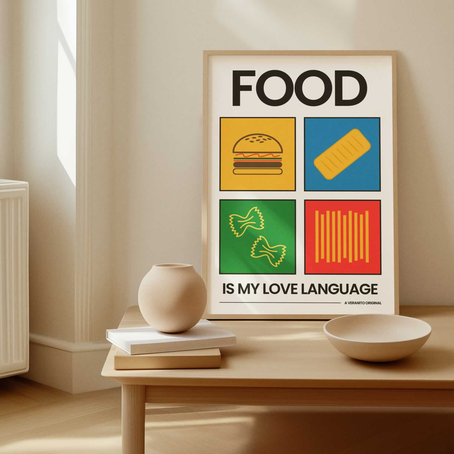 Food Is My Love Language Poster Print