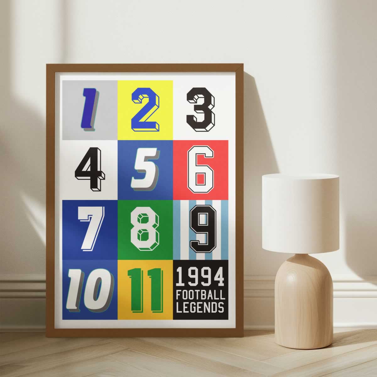 Football Legends 1994 Footballers Print