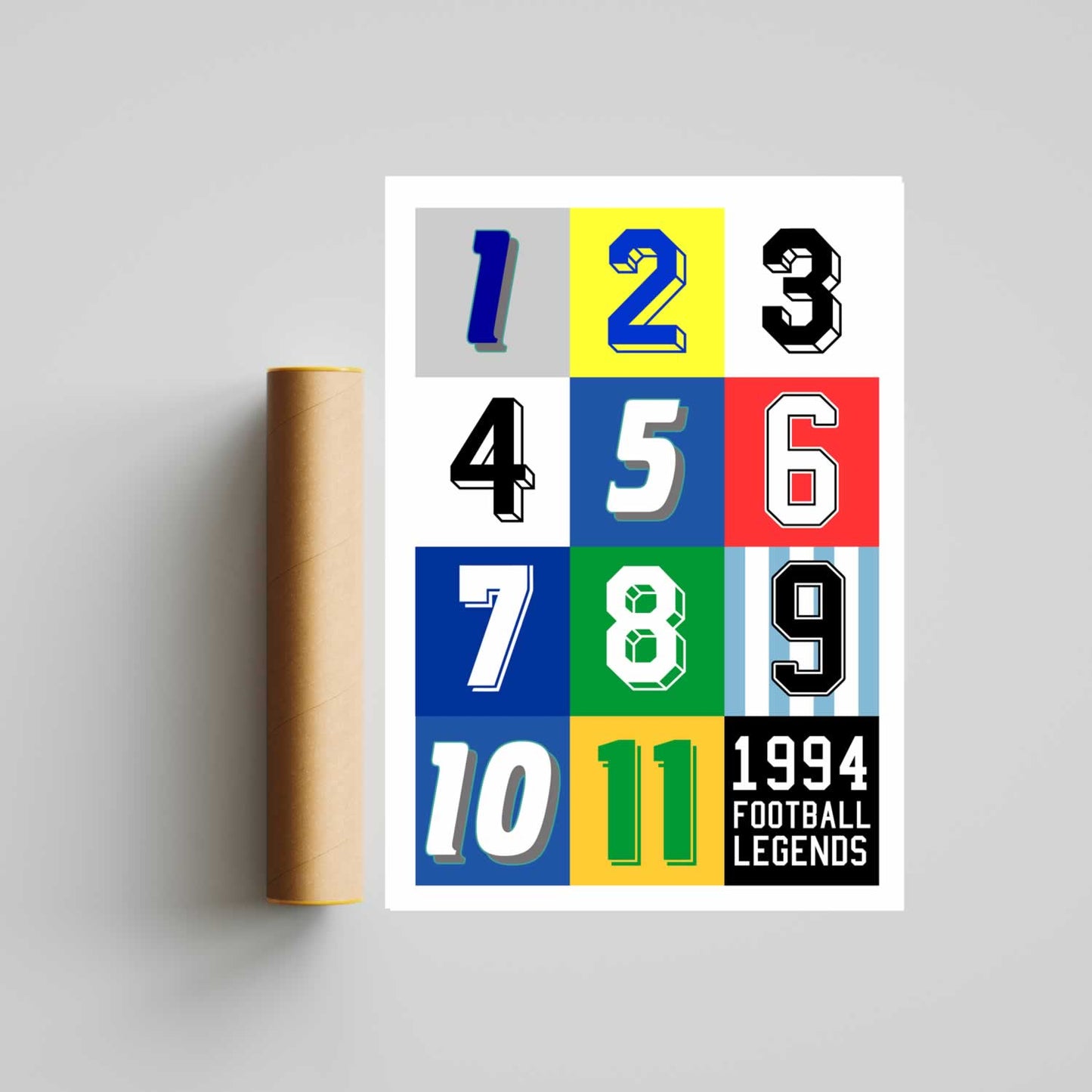 Retro Football Legends 1994 Poster