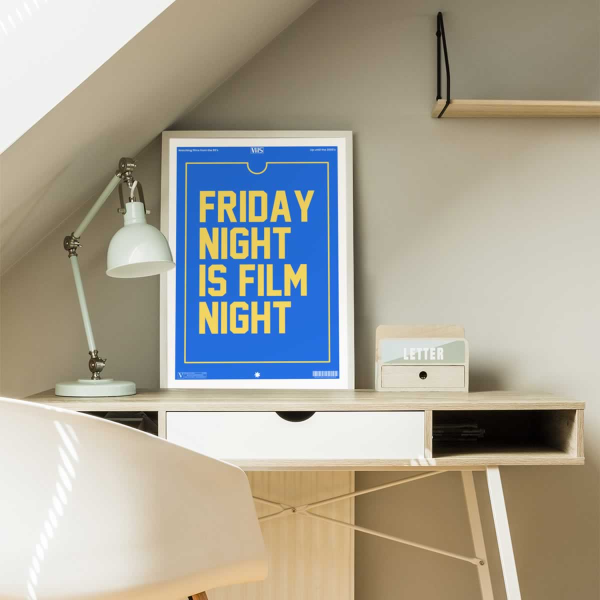 Friday Night Is Film Night Print For Your Room