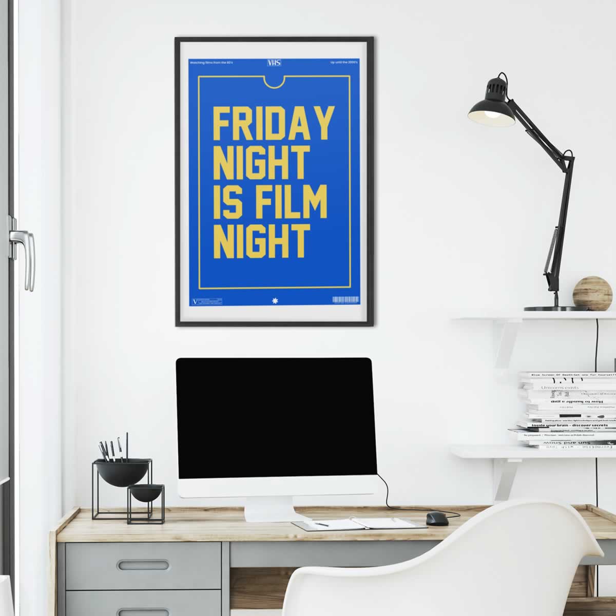 Friday Night Is Film Night Print On The Wall