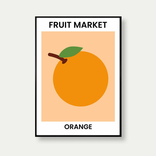 Fruit Market Orange Print