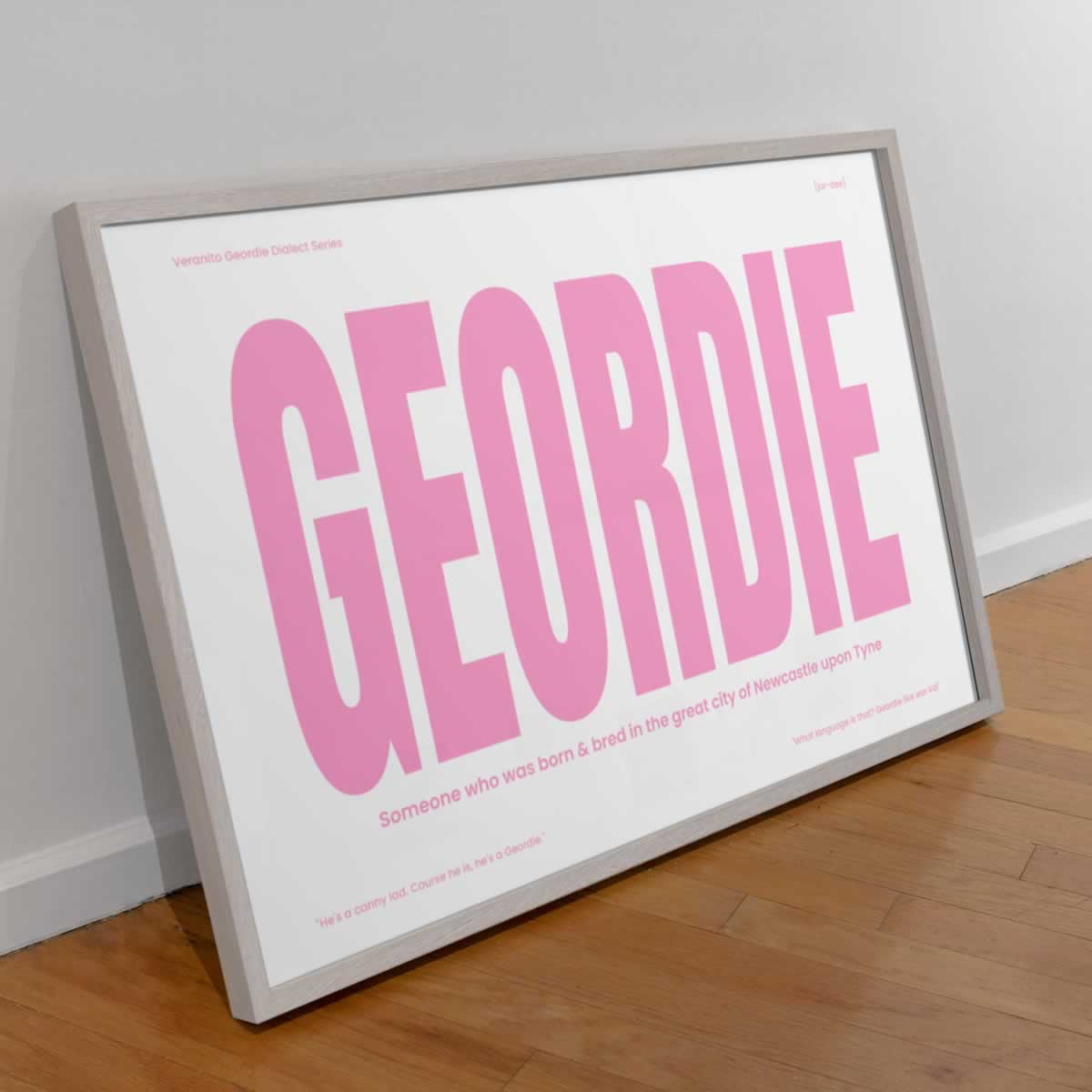 Geordie Dialect Print Pink Edition