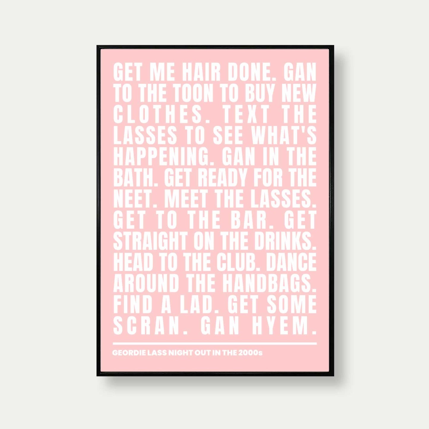 Geordie Lass Night Out In 2000s Print In Light Pink