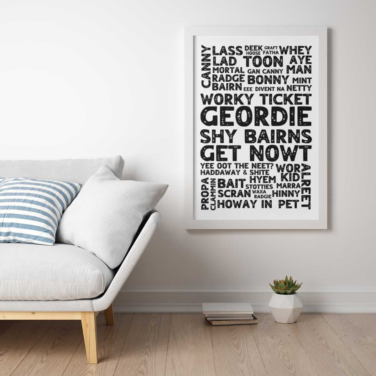 Geordie Slang Quotes Print