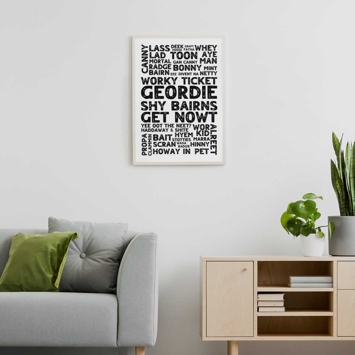 Geordie Slang And Quotes Poster