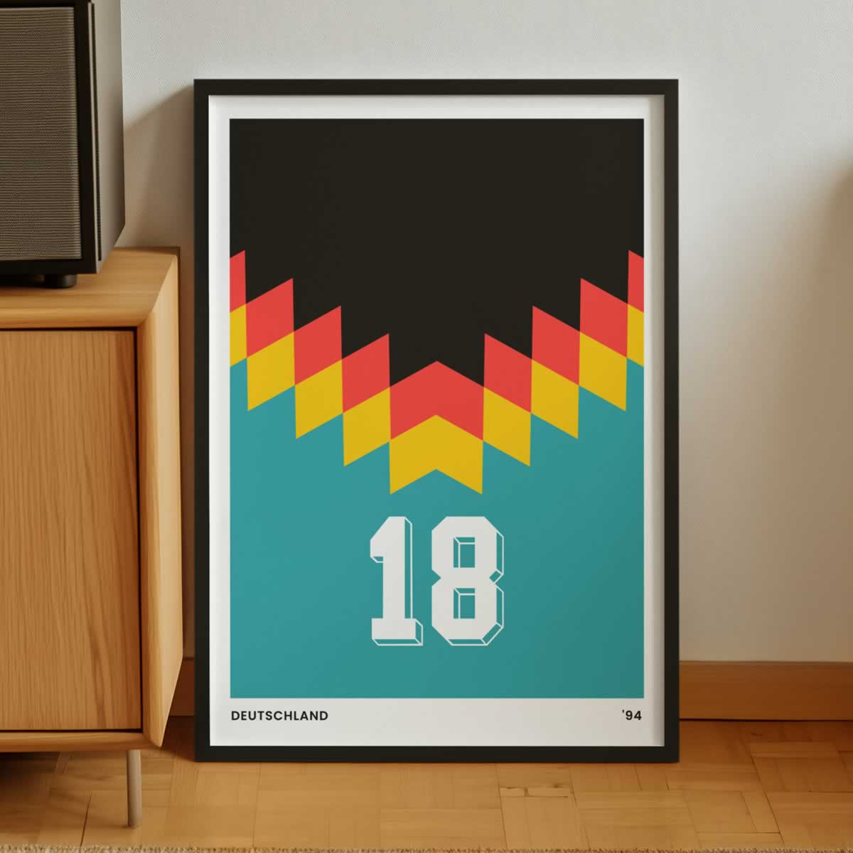 Germany 94 Retro Football Print For The Wall