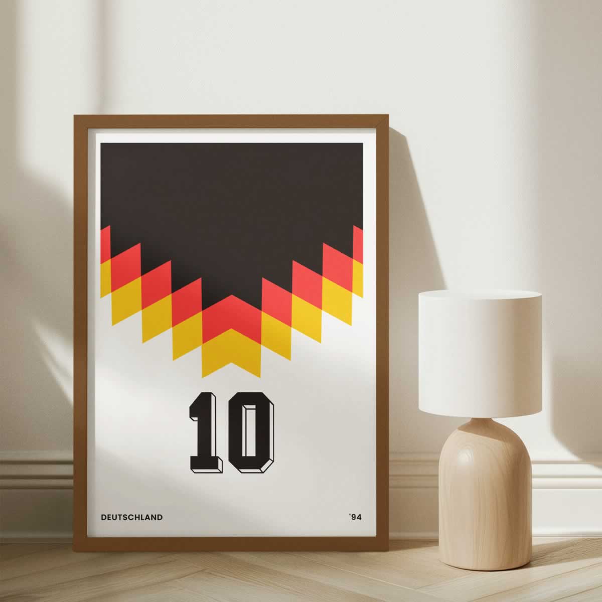 Germany 94 Football Wall Art In White