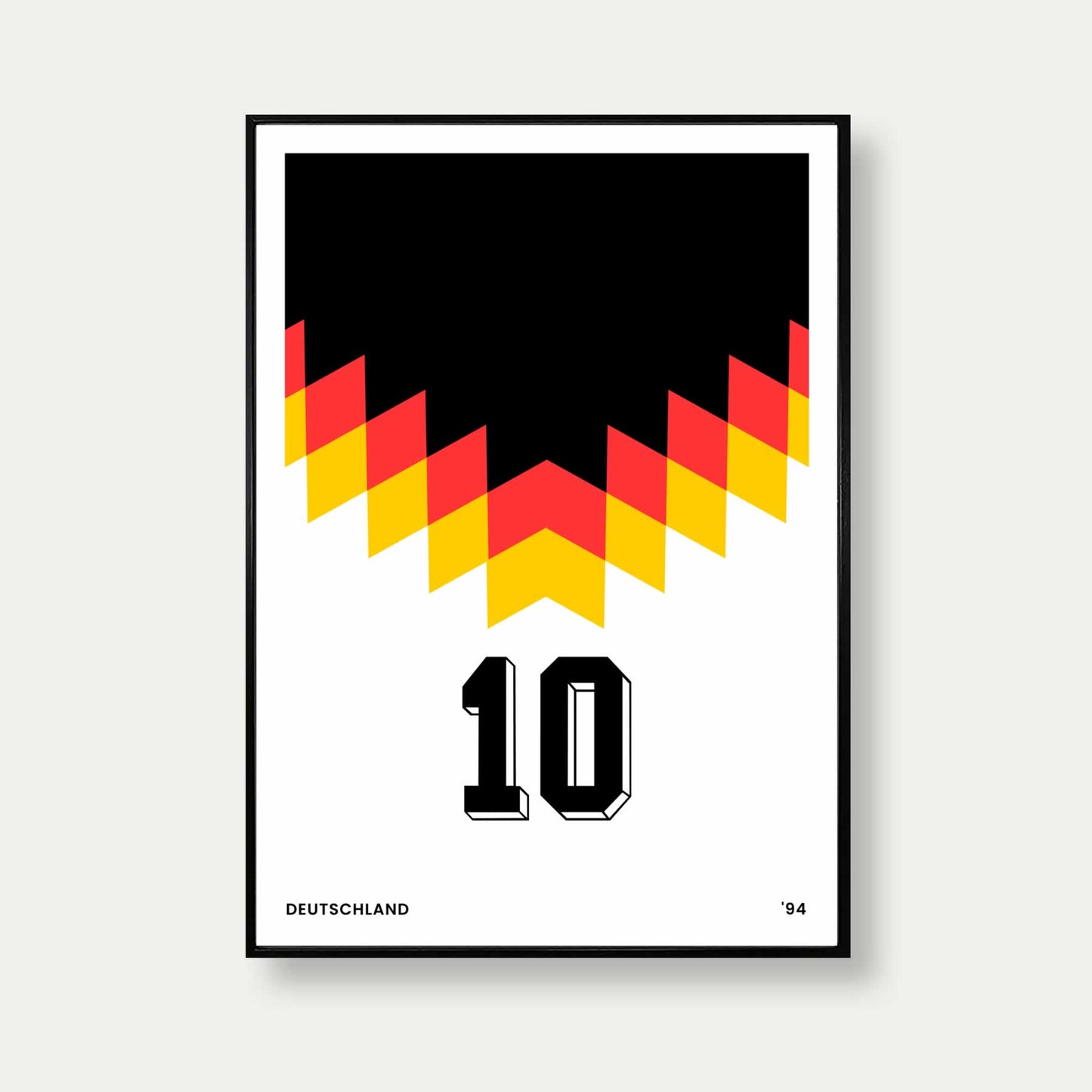 Germany 94 Football Poster In White