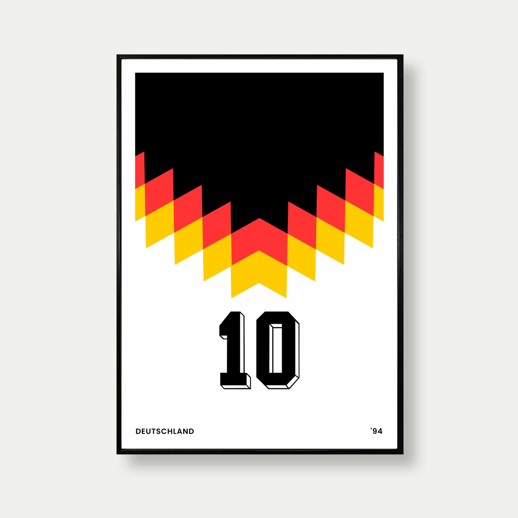 Germany 94 Football Poster In White