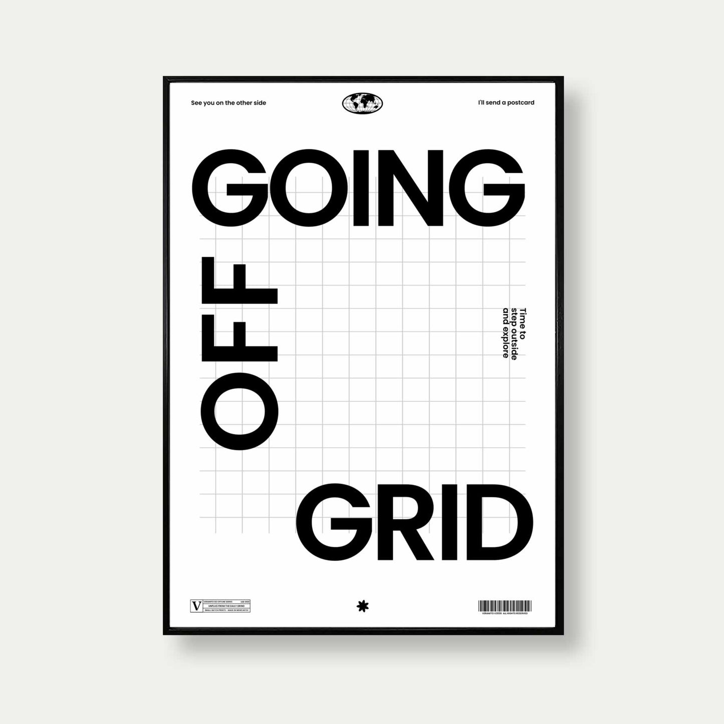 Going Off Grid Wall Art Print