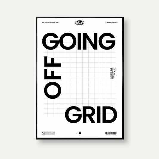 Going Off Grid Wall Art Print