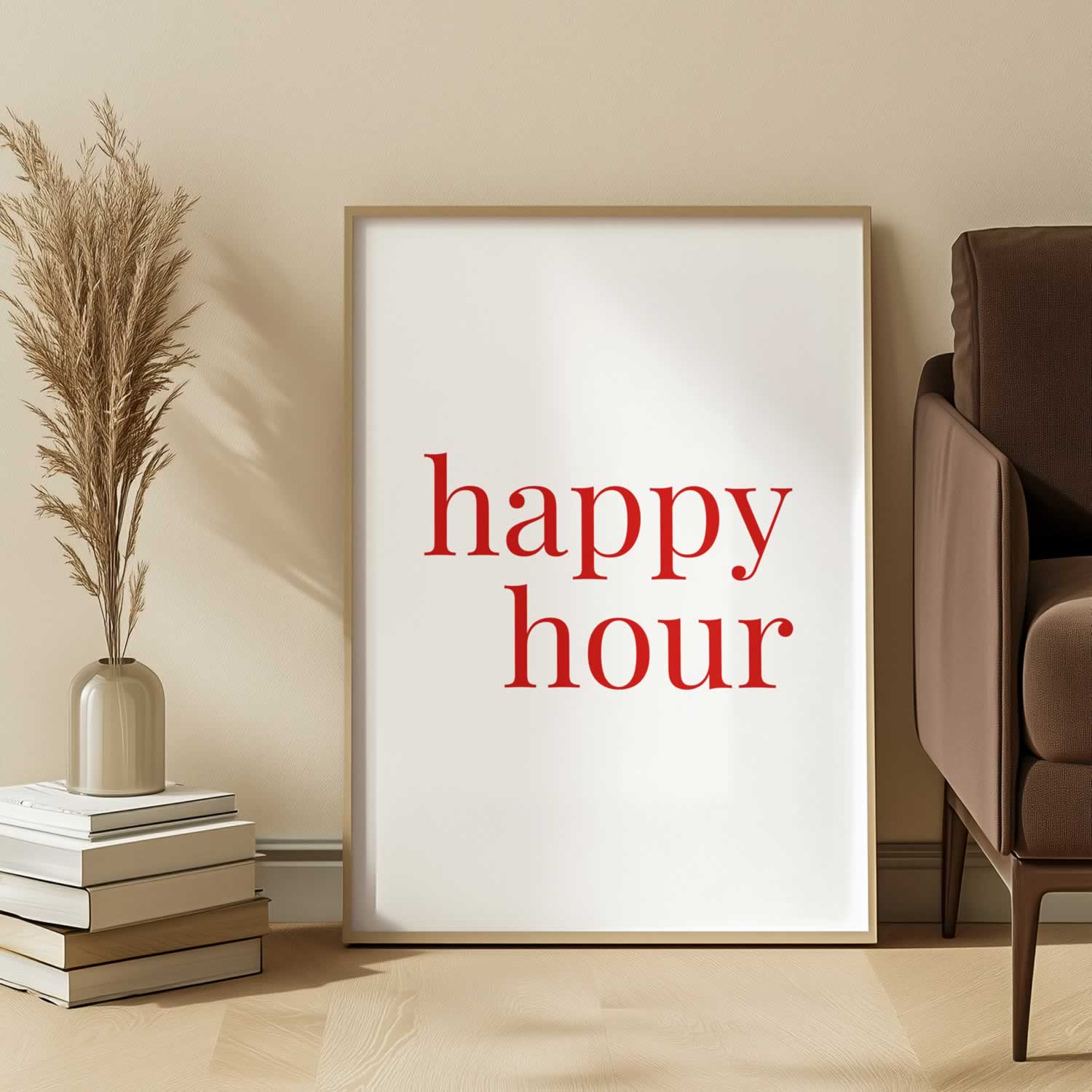 Happy Hour Typography wall art