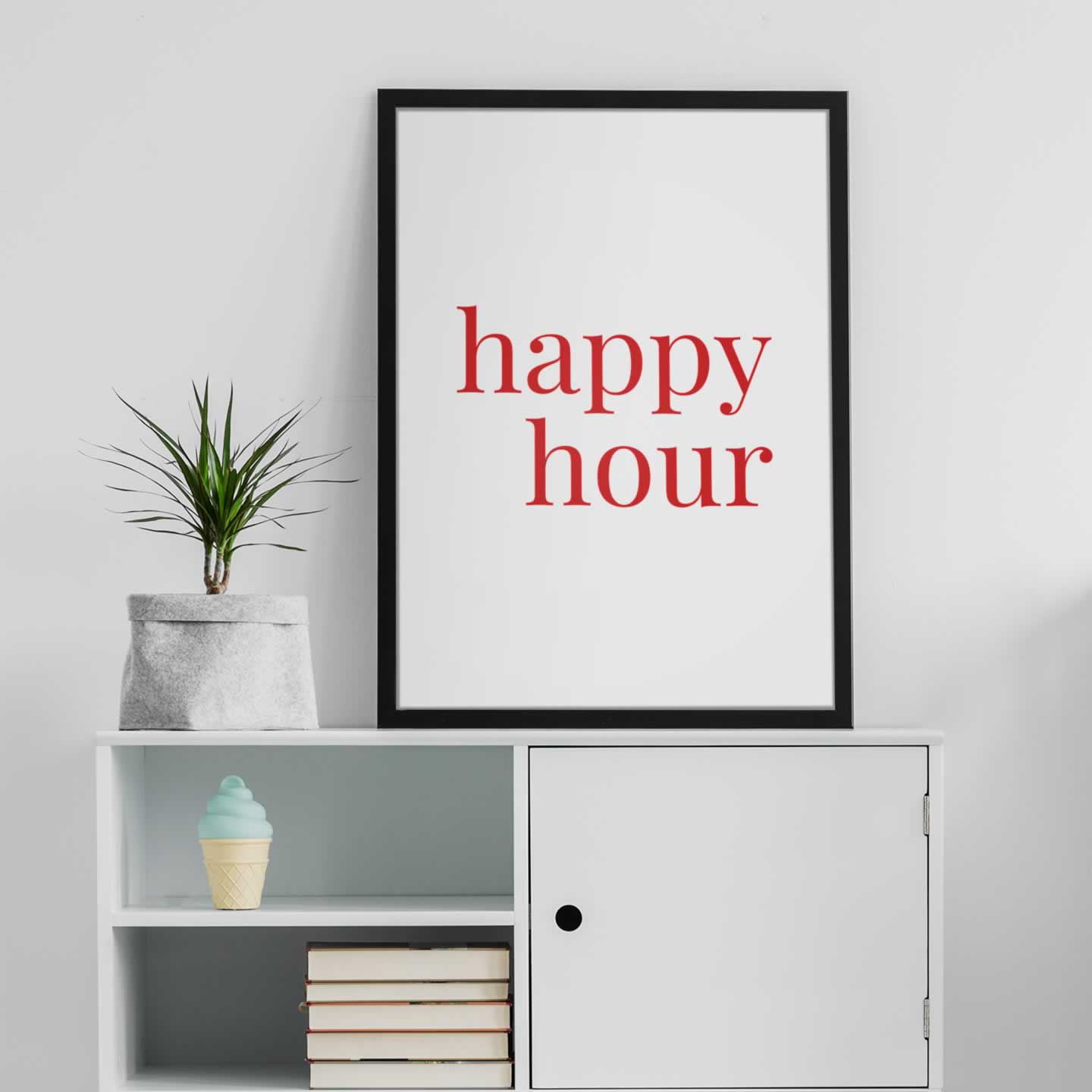 Happy Hour Typography poster print