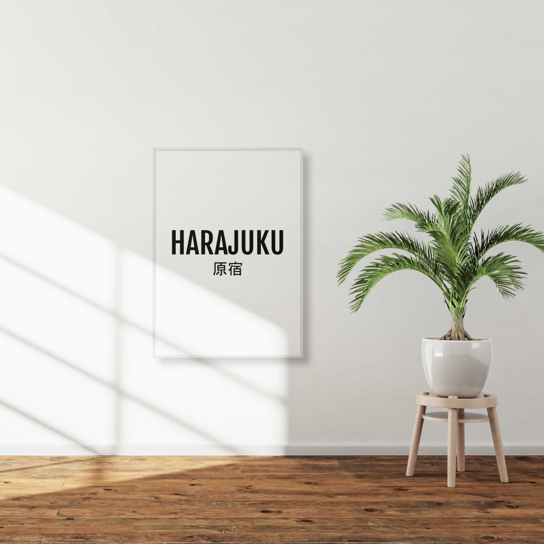Harajuku Japan Minimalist Wall Art