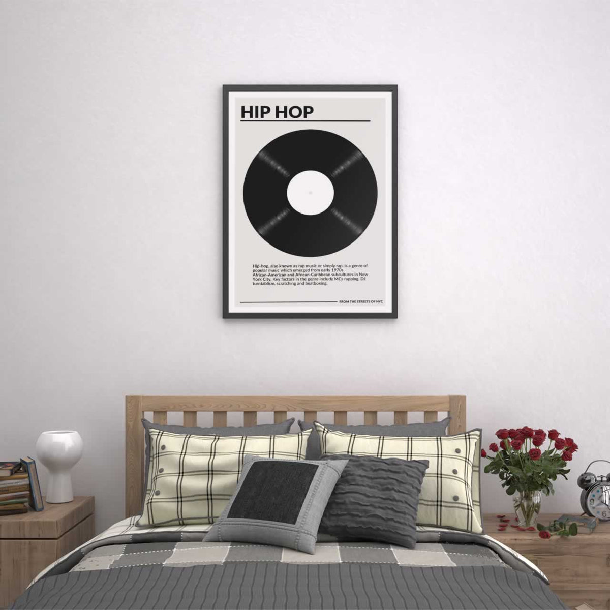 Hip Hop Vinyl Poster Print For Bedroom