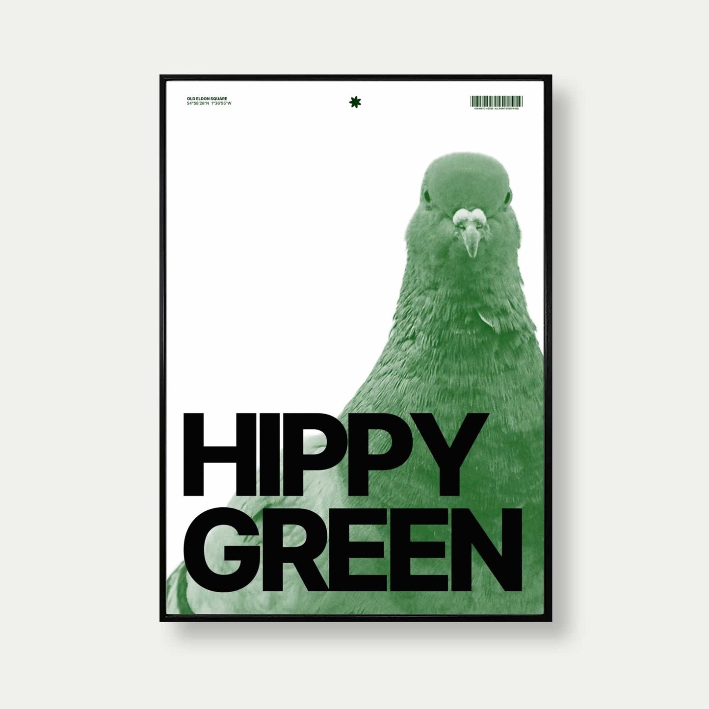 Hippy Green Newcastle Print